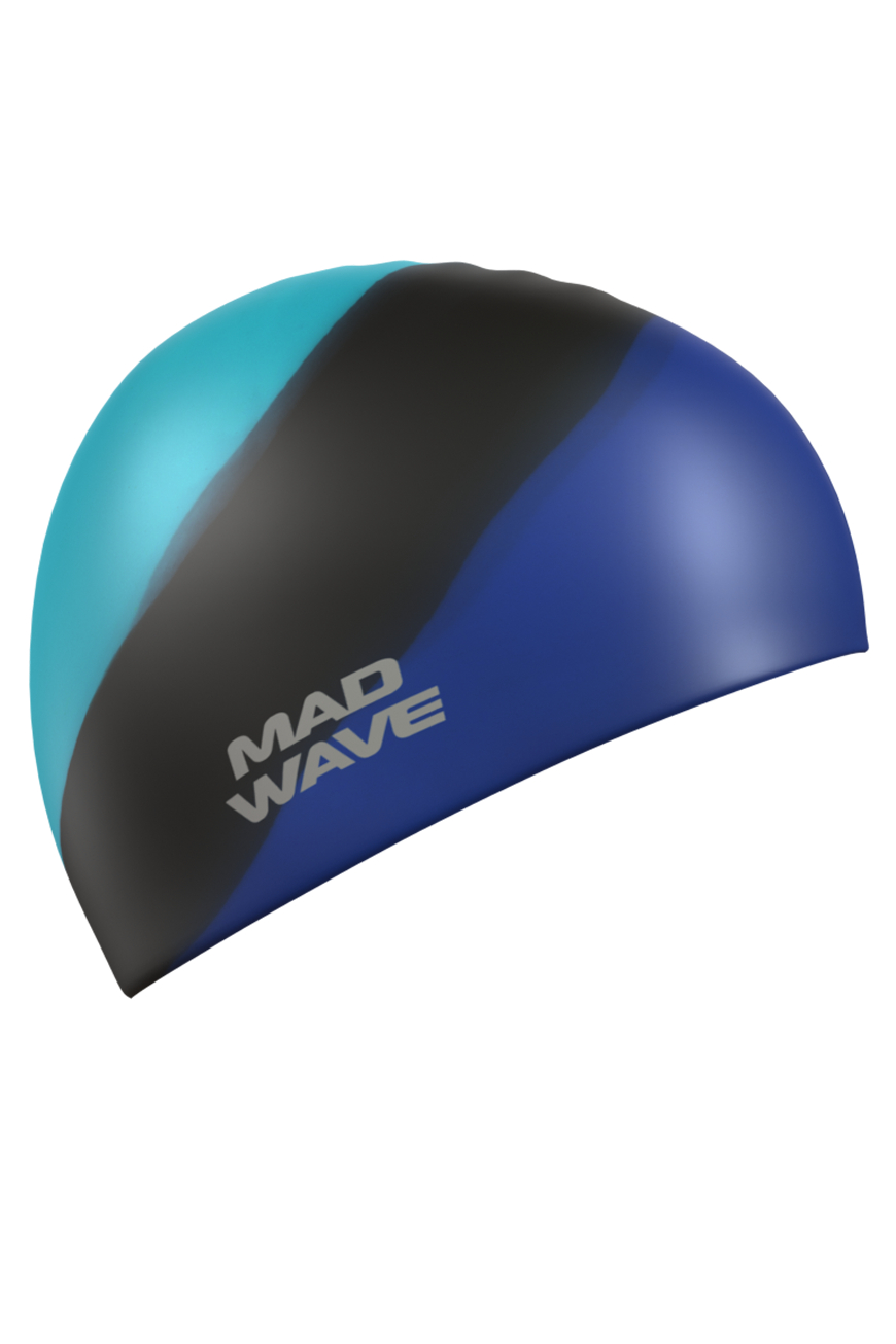 Mad Wave Silicone Swimming Cap Multi Adult Big Mad Wave Silicone Swimming Cap Multi Adult Big